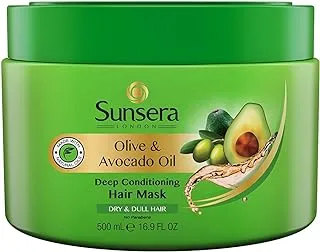 Sunsera Deep Conditioning Hair Mask with Olive and Avocado Oil for Dry and Dull Hair - 300 ml