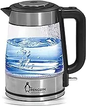 Penguin Family Glass Kettle 2L-2200W-Black