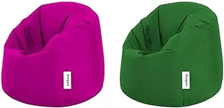 Penguin Chair bean bag waterproof - pink + Penguin Chair bean bag waterproof - 95 * 80 - green