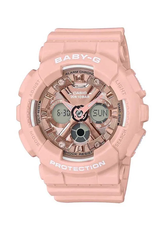 Baby-G Women's Rubber Analog+Digital Wrist Watch BA-130-4ADR