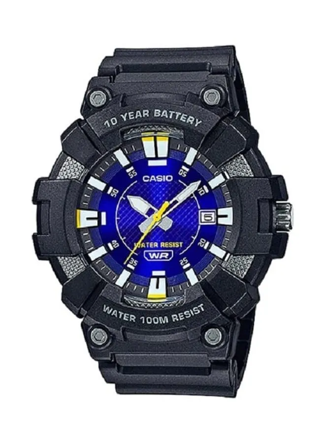 CASIO Men's Watch Analog Blue Dial Resin Band MW-610H-2AVDF