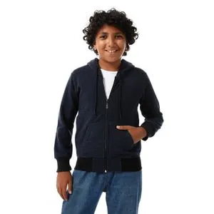 Caesar Striped Boys Hoodie With Zipper