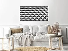 Home Gallery pattern Wood Wall art Black 60x120 Black H01673