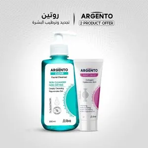 Alba Pharma Argento Clear Facial Cleanser 200ml+Argento Night Cream 30g