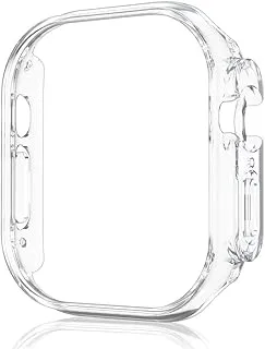 Generic Case Compatible with Apple Watch Ultra 49mm Series 8, Hard PC Case Bumper All Around Edges Shockproof Protective Cover Frame [No Screen Protector] - Clear