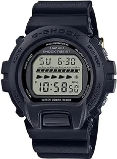 G-Shock Watch for Unisex, Quartz Movement, Digital Display, Black Resin Strap (DW-6640RE-1DR)