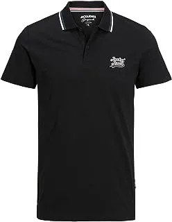 Jack & Jones Men's Trevor Short-Sleeves Polo Shirt, S - Moonbeam