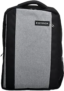 EGYBOX CO Fabric Two Zipper Laptop Backpack With Front Zipper Pocket And Bottle Pocket For Laptop Protection