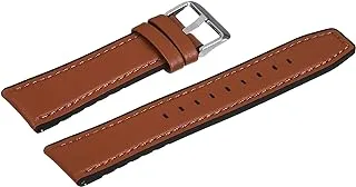 Generic Men's Leather Fashion Watch Band (Brown, 22mm)