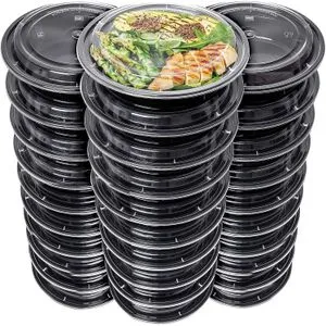 30 Pieces Reusable Plastic Containers With Lids For Food Storage