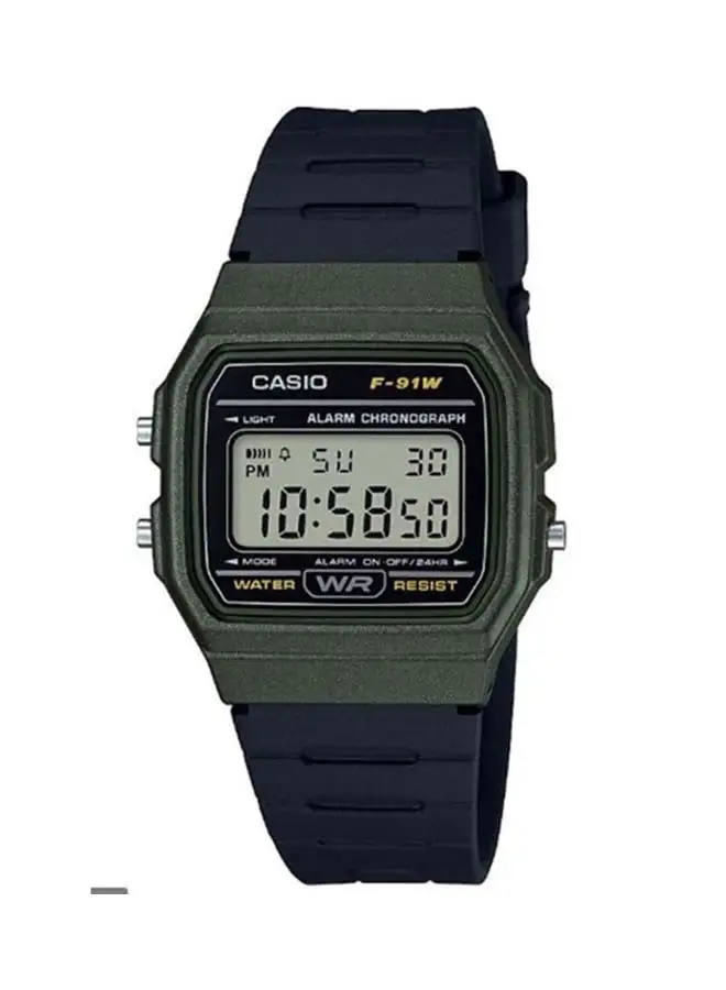 CASIO Resin Digital Wrist Watch F-91WM-3ADF