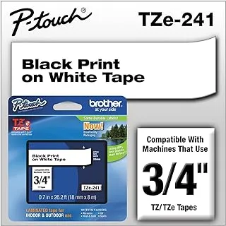 Brother Genuine P-touch TZE-241 Tape, 3/4