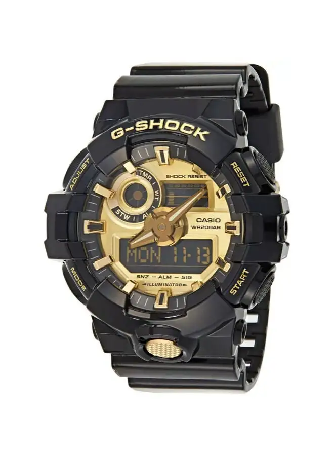 CASIO Resin Chronograph Watch GA-710GB-1ADR