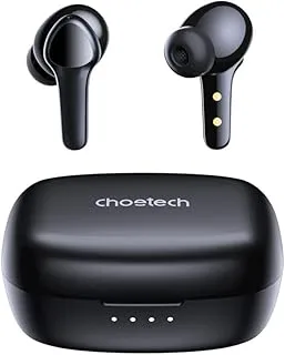 Choetech Choebuds Pro TWS ANC ENC Earphone, 6 Mics, Big Bass, Clear Calls, Multi-Mode Noise Cancelling IPX7 Water-Resistant,Black + 18 Local Warranty Headphones Headset Wireless Earbuds