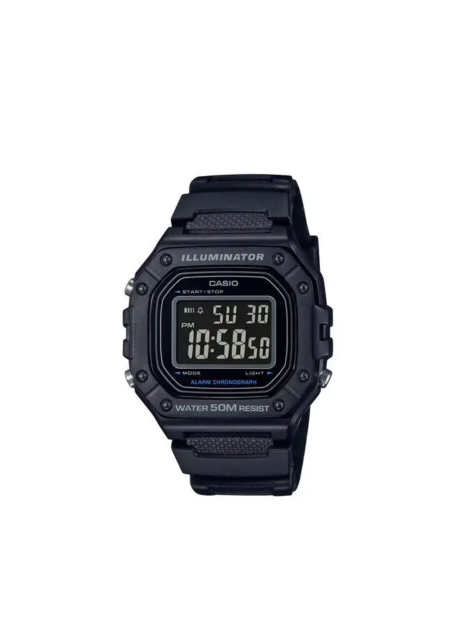 CASIO Resin Digital Watch W-218H-1BVDF