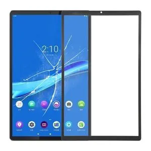 عدسة زجاجية خارجية للشاشة الأمامية لجهاز Lenovo Tab M10 Plus / TB-X606F / TB-X606X / TB-X606 (أسود)