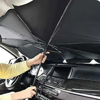 SHOPECOM(1 pc) Car Windshield Sun Shade Umbrella - Foldable Car Umbrella Sunshade Cover UV Block Car Front Window (Heat Insulation Protection) for Auto Windshield Covers Trucks Cars