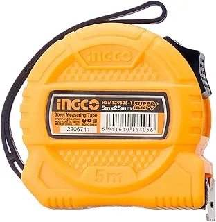 Ingco HSMT39525-1 Measuring Tape, 5 m x 25 mm Size