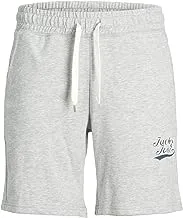 Jack & Jones Men's Jpsttrevor Sweat Shorts GMS, Light Grey Mix, XL