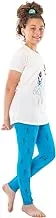 Jockey M M Cotton Set Of 2 Pieces Half Sleeves T-Shirt&Pants Printed Girls For Girls-Off White&Blue-12Year