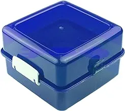 ELWATANIA Healthy Cube Lunch Box Blue Transparent