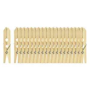 Wooden Clothespins Bamboo Wood Clip 20pcs Color May Vary