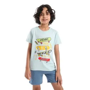 AlNasser Light Mint Short Sleeves Boys Tees