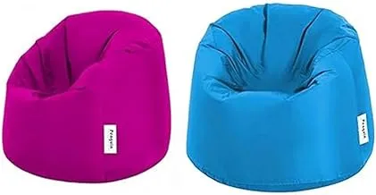 Penguin Chair bean bag waterproof - pink + Penguin Chair bean bag waterproof - 95 * 80 - blue