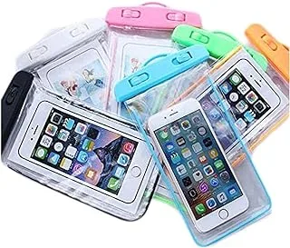 Generic Waterproof Phone Case, Waterproof Phone Bag with Detachable Lanyard, Phone Dry Bag for iPhone 12/11/SE/XS/XR 8/7/6Plus, Samsung S21/20/10/10+/Note up to 6.9 inch (1Pack Multicolor)