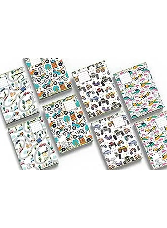 Mintra Mintra Notebook 5 * 5 16x22.5-40 SHTS (Ride away) Pack of 4, Multi designs