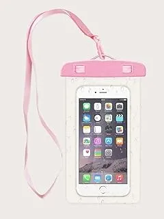Seaside Swimming Pouch Mobile Phone Covers Universal Full View Sealing Waterproof Case Swimming Transparent Dry Bag (Pink)