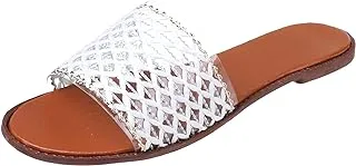 37 EU, white, sway 1 c.m slippers,straw/canvas,net strap design