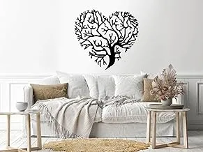 Home Gallery Tree heart Sticker wall decal Black 80x80 H01619