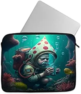 Tat Casual Printed Laptop Carrying Case with Zipper for 14 INCH -Multicolor - 892