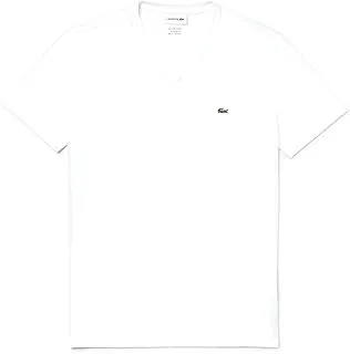 Lacoste Mens V-neck Pima Cotton Jersey T-Shirt