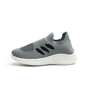Desert Canvas Slip On Sock Sneakers - Grey