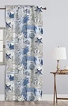 Printed Sea Breeze Design3 printed curtains-1panel 150cmX260cm