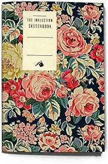 THE INKJECTION A5172L, A5 Notebook flowers vintage 2 design