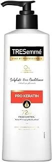 TRESemmé Pro Keratin Conditioner with Hydrolyzed Keratin & Marula Oil for up to 72Hr Frizz Control, Free from Sulphates, Parabens & Dyes, 250ML