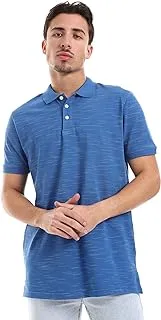 Mens Ravin Men Stitched Half Sleeves Buttoned Collar Polo Shirt Polo Shirt