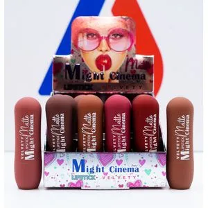 Might Cinema Velvety Matte Lipstick Collection - 12 Colors - 12 Pcs