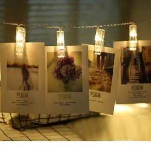 LED String Lights With 18 Photo Clips