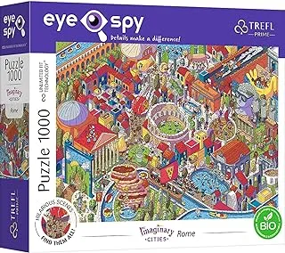 Trefl 1000 elements, surprising details, fun scenes, BIO, EKO, creative entertainment for adults and children aged 12+, 10709, Spy Puzzle Imaginary Citities: Rome, Italy