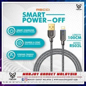 Recci Cable Lightning Smart Power Off 100.CM RS02L