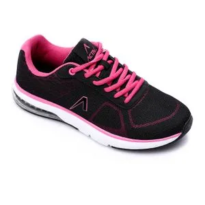 Activ Textile Cofmy Lace Up Sneakers - Fuchsia & Black