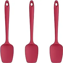 U-TAST Silicone Spatula Set of 3 High Temperature Resistant BPA Free 316℃ Heat Resistant Rubber Spatula Spoon for Cooking, Baking, Mixing (Assorted Colors)