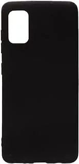 Generic Silicone Back Cover Protector With Plain Design Compatible With Samsung Galaxy A41 - Black