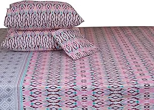 Family Bed 165 Flat Bed sheet Set Cotton 4 pieces size 240 x 250 cm