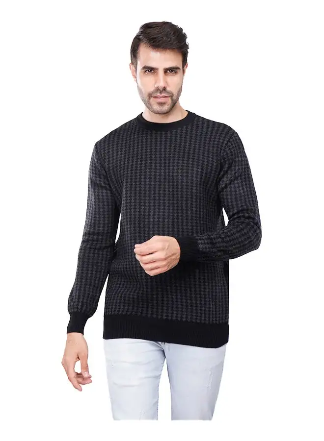 Coup Coup Regular Fit Strip Pullover For Men Color Black