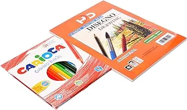 Carioca 3 mm - set of 24 colored pencils & High Quality Drawing Sketch -Multi Color